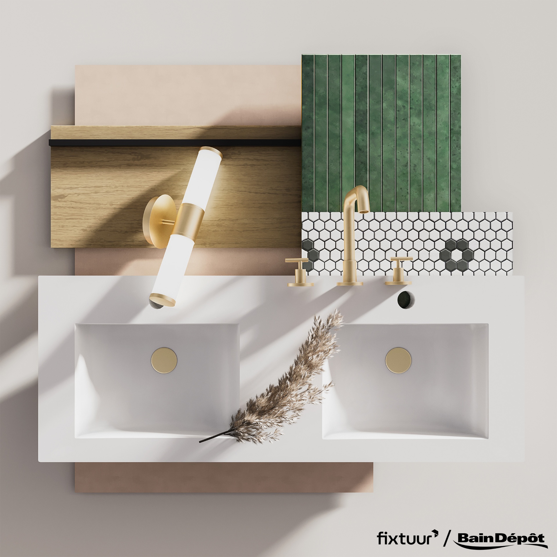 Fixtuur — Bain Dépôt material flatlay