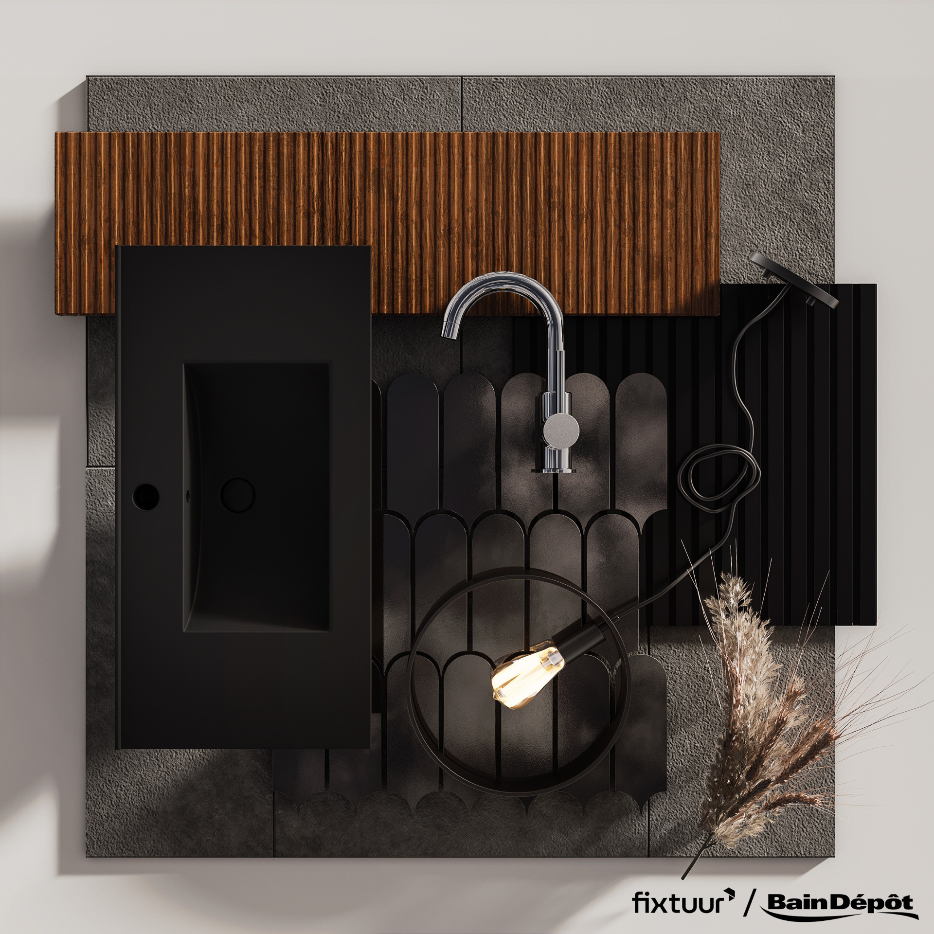 Fixtuur — Bain Dépôt material board