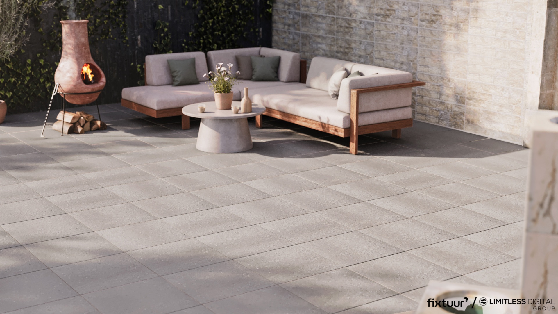Fixtuur — Limitless Digital Group exterior patio