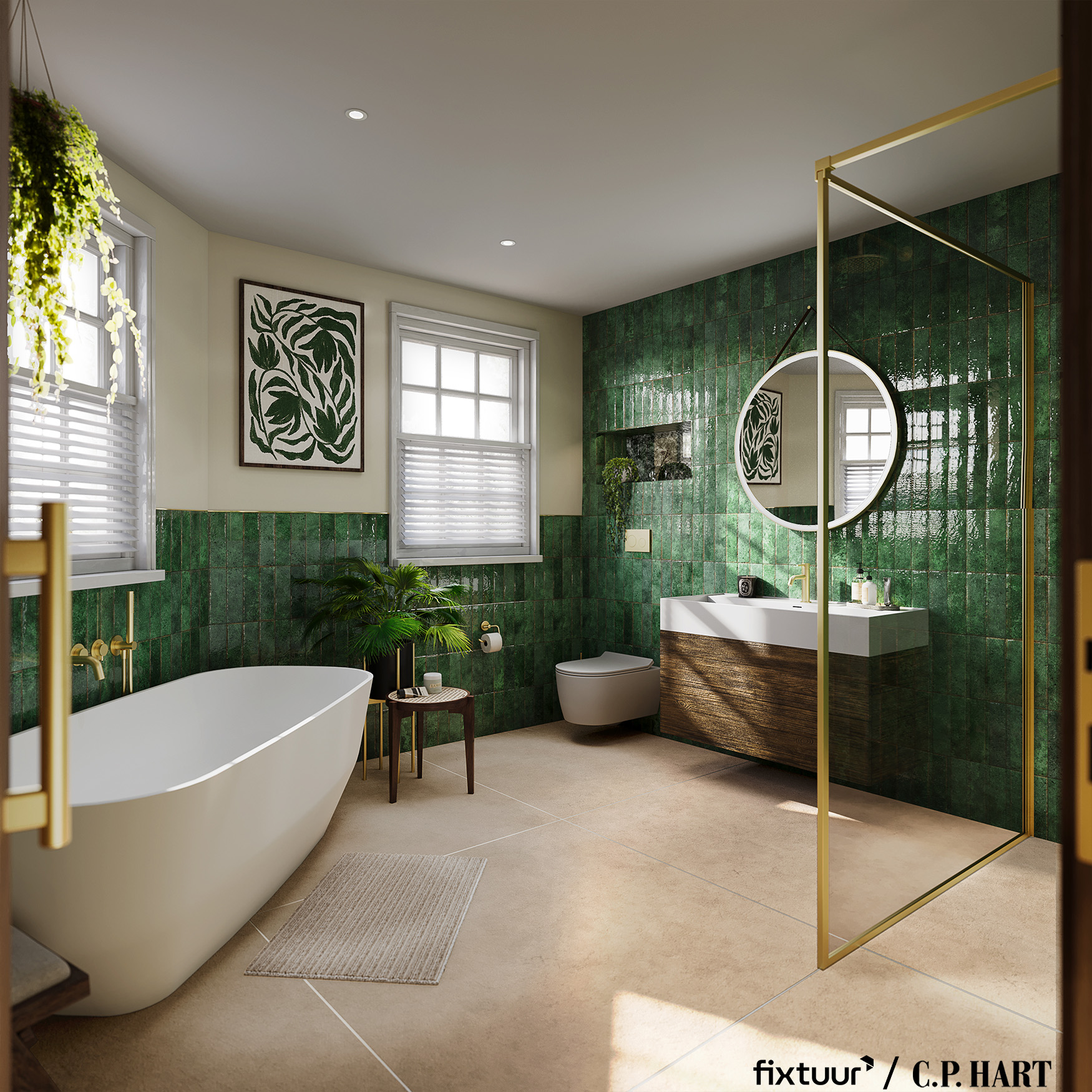Fixtuur — C.P. Hart bathroom
